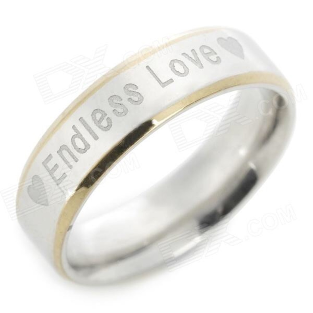 💛 Endless Love 💛 Men’s Titanium Steel Band Ring